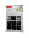 Protectores cuadrados para patas de sillas, mesas o muebles. 9 fieltros adhesivos. Protector adhesivo para patas de muebles, fie