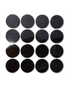 Protectores circulares para patas de sillas, mesas o muebles. 16 fieltros adhesivos. Protector adhesivo para patas de muebles, f