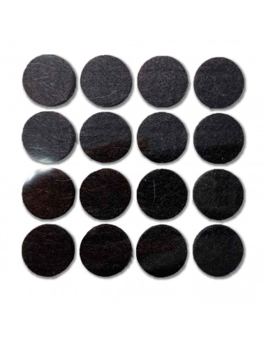 Protectores circulares para patas de sillas, mesas o muebles. 16 fieltros adhesivos. Protector adhesivo para patas de muebles, f