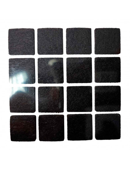 Protectores cuadrados para patas de sillas, mesas o muebles. 16 fieltros adhesivos. Protector adhesivo para patas de muebles, fi