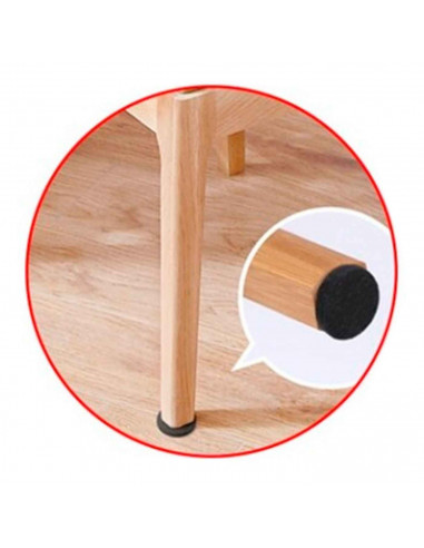 Protectores circulares para patas de sillas, mesas o muebles. 4 fieltros adhesivos. Protector adhesivo para patas de muebles, fi