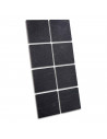 Protectores cuadrados para patas de sillas, mesas o muebles. 8 fieltros adhesivos. Protector adhesivo para patas de muebles, fie
