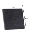 Protectores cuadrados para patas de sillas, mesas o muebles. 8 fieltros adhesivos. Protector adhesivo para patas de muebles, fie