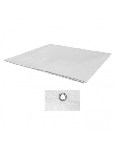 Toldo de polietileno blanco de 2 x 3 m e impermeable. Plastico de polietileno de medidas 2 x 3 metros y totalmente impermeable.