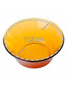 Bol de vidrio ámbar, cuenco apilable, mezclas, cocina, repostería, ensaladas, dimensiones 5 x 10,5 cm (altura x diámetro)