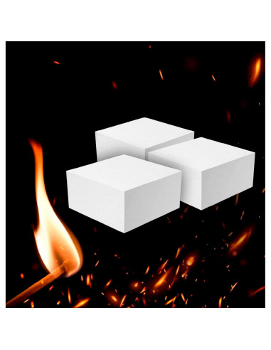 Tradineur - Pack de 36 pastillas enciendefuegos, encendido de barbacoas, chimeneas, hogueras, cocinas de leña, estufas, blanco