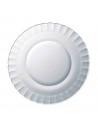 Plato llano de vidrio, mezclas, cocina, repostería, ensaladas, servir, dimensiones 2,5 x 22,5 cm (altura x diámetro)