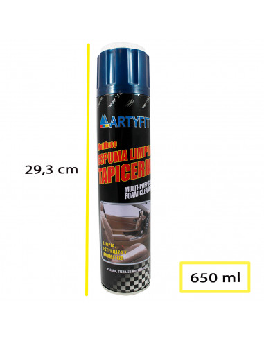 Artyfit - Espuma limpiatapicería para vehículos, limpieza profunda de coche, asientos, salpicadero, especial tela, vinilo y semi