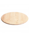 Tradineur - Plato giratortillas de madera, tapa volteatortillas para sartén, dar la vuelta fácilmente a la tortilla, utensilio c