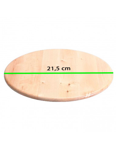 Tradineur - Plato giratortillas de madera, tapa volteatortillas para sartén, dar la vuelta fácilmente a la tortilla, utensilio c