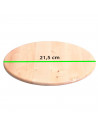 Tradineur - Plato giratortillas de madera, tapa volteatortillas para sartén, dar la vuelta fácilmente a la tortilla, utensilio c