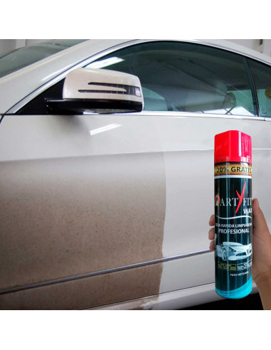 Artyfit - Cera limpiadora de coche en seco, limpieza sin agua, rápida y profesional de carrocería de vehículos, abrillantador, 6