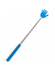 Rascador de espalda extensible de 23 a 70 cm, metal y plástico, puntero extralargo con forma de mano, palo masajeador telescópic