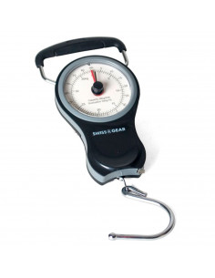 Báscula de mano para equipaje manual, máximo 38 kg, con gancho y metro, báscula portátil pesca colgante, pesar maletas, viaje, n