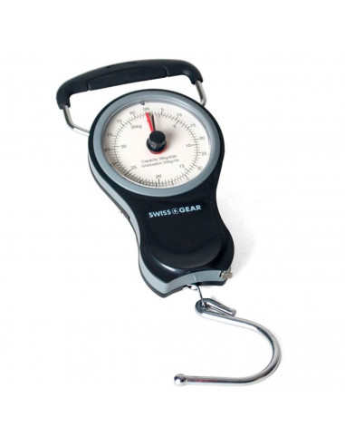 Báscula de mano para equipaje manual, máximo 38 kg, con gancho y metro, báscula portátil pesca colgante, pesar maletas, viaje, n