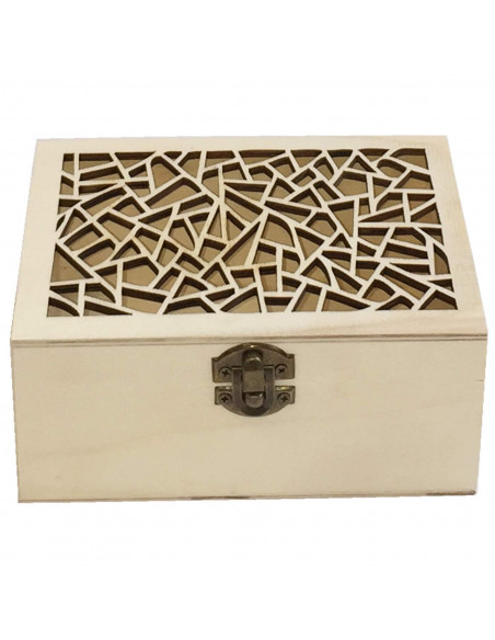 Caja de madera natural rectangular con tapa estilo grieta, cierre metálico, almacenaje objetos, joyas, manualidades, decoración, Caja de madera natural rectangular con tapa estilo grieta, cierre metálico, almacenaje objetos, joyas, manualidades, decoración,