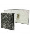 Tradineur - Archivador A-Z con caja, fabricado en cartón, guardar, archivar u ordenar los documentos (Negro, 35 x 8 x 29 cm)