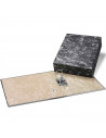 Tradineur - Archivador A-Z con caja, fabricado en cartón, guardar, archivar u ordenar los documentos (Negro, 35 x 8 x 29 cm)