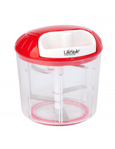 LifeStyle - Picadora/Batidora manual 1 litro con corte grueso medio fino