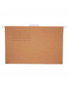 Tradineur - Pack de carpetas colgantes, contiene 4 unidades, guardar, archivar u organizar los documentos, color marrón (kraft) 