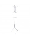Tradineur - Perchero metálico de pie, 12 ganchos, soporte minimalista para abrigos, sombreros, bolsos, recibidor, oficina, hogar