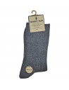 Calcetines largos calentitos de mezcla, diseño clásico, 50% poliéster, 39% algodón, 9% lana, 2% elastano, suaves, 1 par, adulto