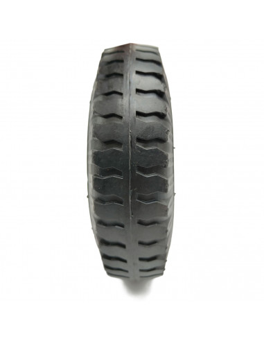 Tradineur - Rueda neumática inflable para carretilla - Estructura de hierro - Dibujo para conocer el desgaste, eje de 16 mm - Ø
