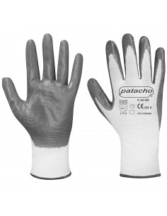 Guantes de trabajo, recubrimiento de nitrilo resistente, protección mecánica, bricolaje, seguridad, jardinería, adulto unisex, g