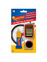 Kit de reparación de pinchazos 6 G, trae parches adhesivos y lija, tanto para piscina, bicicletas, entre otros. 17 x 10 x 1,5 cm