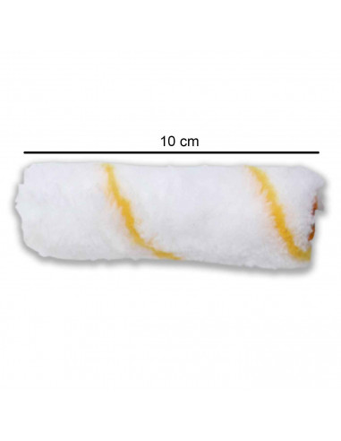 Set de recambios para rodillos, fabricado en poliéster, 5 unidades, longitud de 10 cm. Ideal para el pintado en casa o trabajo.