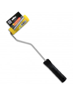 Set de pintor, fabricado en metal y plástico, contiene 1 rodillo de espuma 10 cm, 1 varilla de 36 cm, 36 x 10,5 x 3 cm