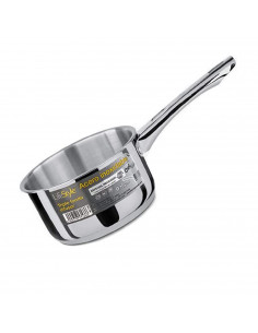 LifeStyle - Cazo acero inoxidable triple fondo difusor especial inducción mango de 16 cm color acero