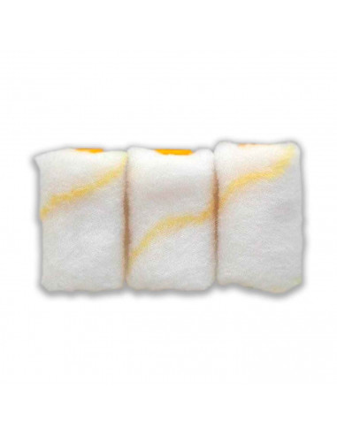 Set de recambios para rodillos, fabricado en poliéster, 3 unidades, longitud de 5 cm. Ideal para el pintado en casa o trabajo.