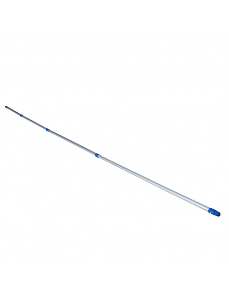 Tradineur - Palo de aluminio para escoba fregona extensible 5 m superficies altas