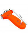 Martillo de emergencia para coche con cortacinturones, herramienta de escape, rompe cristales, ventanillas de automóviles, naran