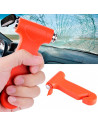 Martillo de emergencia para coche con cortacinturones, herramienta de escape, rompe cristales, ventanillas de automóviles, naran
