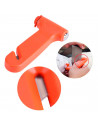 Martillo de emergencia para coche con cortacinturones, herramienta de escape, rompe cristales, ventanillas de automóviles, naran