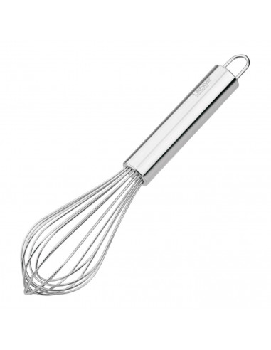 Tradineur - Batidor de varillas de acero inoxidable de 25 cm especial cocina y reposteria. Varilla de acer inox para repostería