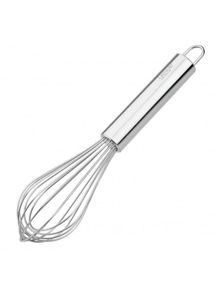 Tradineur - Batidor de varillas de acero inoxidable de 25 cm especial cocina y reposteria. Varilla de acer inox para repostería Tradineur - Batidor de varillas de acero inoxidable de 25 cm especial cocina y reposteria. Varilla de acer inox para repostería