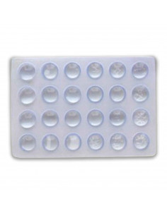 Protectores autoadhesivos para cristal, 24 Unidades, Plástico, transparente. Ideal para el trabajo u hogar. 6 x 9 x 0,5 cm