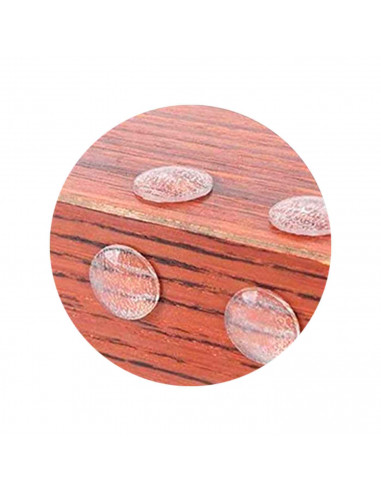 Protectores autoadhesivos para cristal, 24 Unidades, Plástico, transparente. Ideal para el trabajo u hogar. 6 x 9 x 0,5 cm