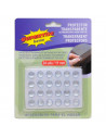 Protectores autoadhesivos para cristal, 24 Unidades, Plástico, transparente. Ideal para el trabajo u hogar. 6 x 9 x 0,5 cm