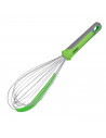 Batidor de varillas de 30 cm de acero inoxidable y con espátura integrada. Varilla de cocina de 30 cm de acero inox y con espátu