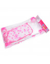 Tradineur - Cochecito para muñecas de plástico y metal, carrito de juguete infantil, navidad, cumpleaños, regalo, niños, rosa, 5