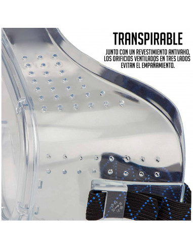 Gafas de seguridad, protector de ojos, prevención y seguridad, fabricado en PVC. No protegen contra los rayos UV. 7 x 15,5 x 5,5