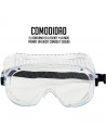 Gafas de seguridad, protector de ojos, prevención y seguridad, fabricado en PVC. No protegen contra los rayos UV. 7 x 15,5 x 5,5