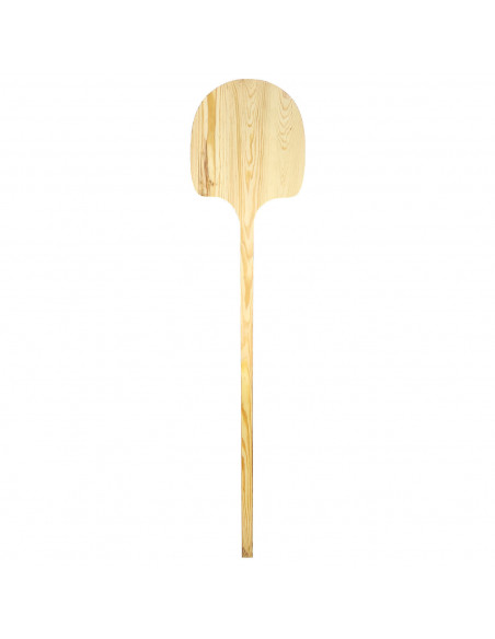 Tradineur -  Pala de madera para pan y pizzas, superficie de 34,4 x 33,5, mango largo, ideal para hornos de leña profundos, pana