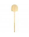 Tradineur -  Pala de madera para pan y pizzas, superficie de 34,4 x 33,5, mango largo, ideal para hornos de leña profundos, pana
