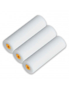 pack de recambios para rodillos, fabricado en espuma, 3 unidades, longitud de 10 cm. Ideal para el pintado en casa o trabajo. Co