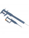 Juego de calibres de 23 cm y de 10 cm, calibre de precisión, escala, calibrador, regla mecánica, herramienta de medición fabrica